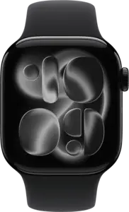 Apple Watch Series 11 42mm GPS Aluminium Sportband M/L Zwart