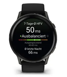 Garmin Venu 4 - 45 mm met zwarte siliconen band