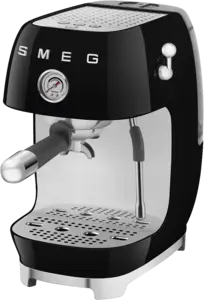 SMEG ECF03BLEU 50's Style Handmatige Espressomachine - Zwart 