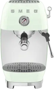 SMEG ECF03PGEU 50's Style Handmatige Espressomachine - Watergroen