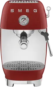 SMEG ECF03RDEU 50's Style Handmatige Espressomachine - Rood