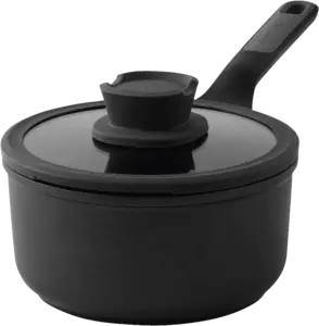 BergHOFF LEO Stone+ Steelpan met Deksel - 18cm