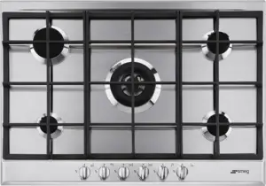 SMEG P272XGHNLK Inbouw Gas Kookplaat