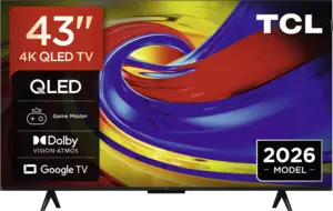TCL 43QLED780L  QLED 4K Google TV (2026) 