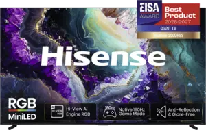 Hisense 100UR8S RGB MiniLED 4K 180Hz Smart TV (2026)