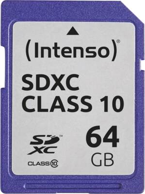 Intenso SDXC-Card SD Card 64GB Class 10 SDXC