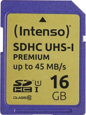 Intenso SDHC-Card SD Card 16GB UHS-I