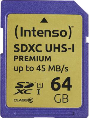 Intenso SDXC-Card SD Card 64GB UHS-I SDXC