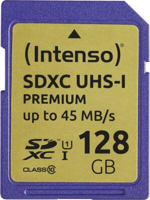Intenso SD Card 128GB UHS-I SDXC