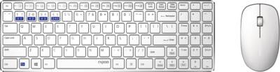 Rapoo Tastatur-/Maus-Set kabellos ultraflach Multi-Mode-Desk