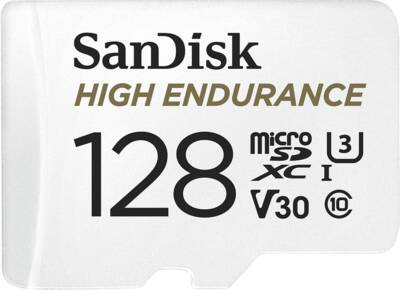 High Endurance 128GB microSDXC Card with Adapter