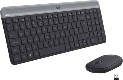 Logitech Tastatur-/Maus-Set MK470 - Slim
