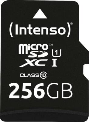 Intenso Micro SDXC Karte 256GB UHS-I Premium mit Adapter
