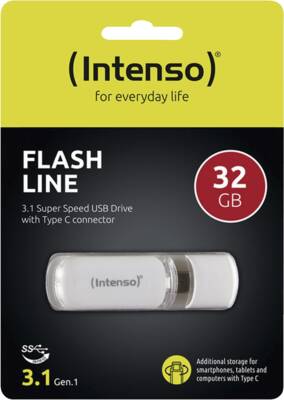 Intenso USB-Stick Flash Line 32GB Type-C USB 3.1