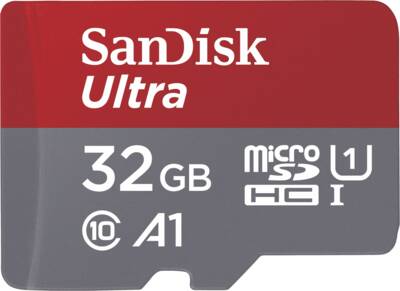 Sandisk microSDHC-Card Ultra Android 32GB 120MB/s + Adapter