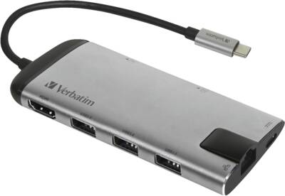 Verbatim USB-Hub USB-C Multiport SD / LAN / HDMI-Kabel / USB