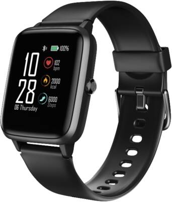 Hama Smartwatch 178606 Fit Watch 5910, schwarzes Armband