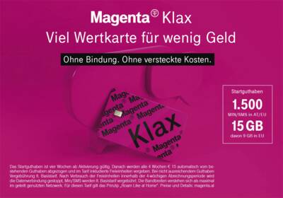 Magenta Netzbetreiber Klax M Startpaket 05/20