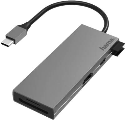 200110 USB-C-Multiport, 6 Ports, HDMI+SD