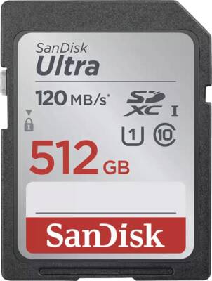 Sandisk SDXC-Card Ultra SDXC 512GB 120MB/s UHS-I