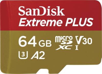 Sandisk microSDXC-Card Extreme Plus microSDXC 64GB 200MB/s A