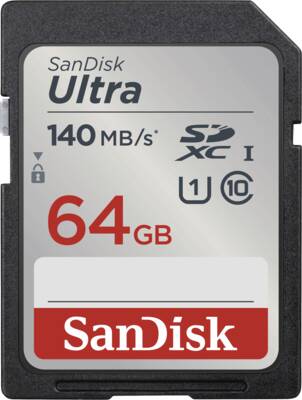 Sandisk SDXC-Card Ultra SDXC 64GB 140MB/s UHS-I