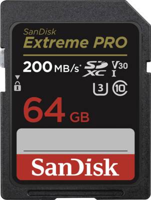 Sandisk SDXC-Card Extreme Pro SDXC 64GB 200MB/s UHS-I