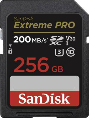 Sandisk SDXC-Card Extreme Pro SDXC 256GB 200MB/s UHS-I