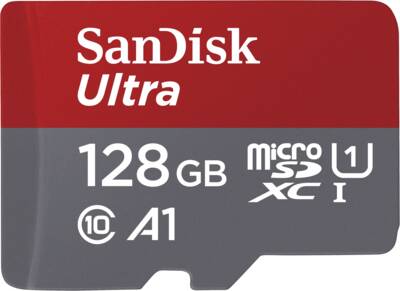 Sandisk microSDXC-Card Ultra microSDXC 128GB 140MB/s A1 Clas