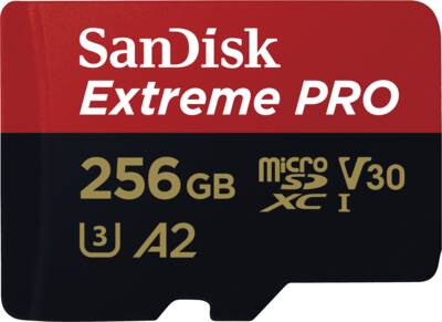 Sandisk microSDXC-Card Extreme PRO microSDXC 256GB + SD Adap