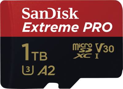 Extreme PRO microSDXC 1TB + SD Adapter + 2 years RescuePRO