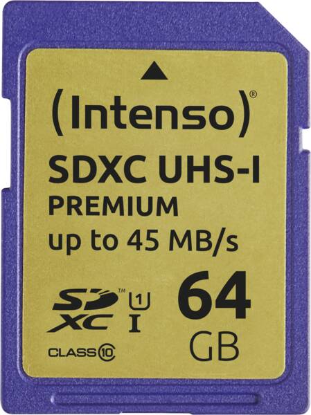 Zoom-Darstellung 1: Intenso SDXC-Card SD Card 64GB UHS-I SDXC