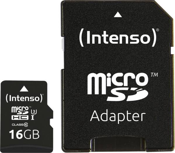 Zoom-Darstellung 1: Micro SD Card 16GB UHS-I Professional inkl. SD Adapter