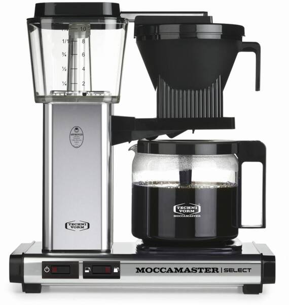 Moccamaster KBG Select Polished Silver koffiezetapparaat