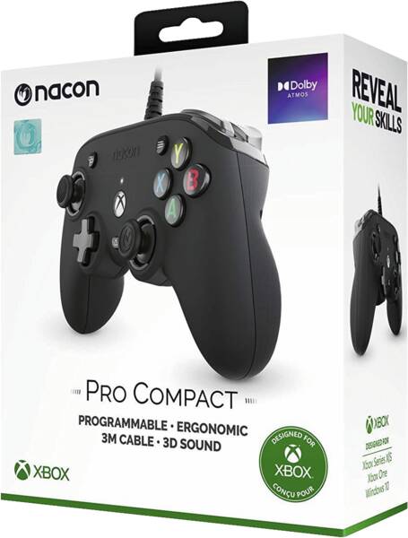 Komst Geven cijfer Nacon Nacon Xbox Compact Pro black kabelgebunden Xbox, XBSX | Medimax