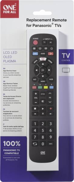 Zoom-Darstellung 3: One For All Universalfernbedienung URC4914 Panasonic 2.0