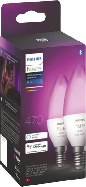 Philips Hue HueWCA 5.3W B39 E14 EU 2p
