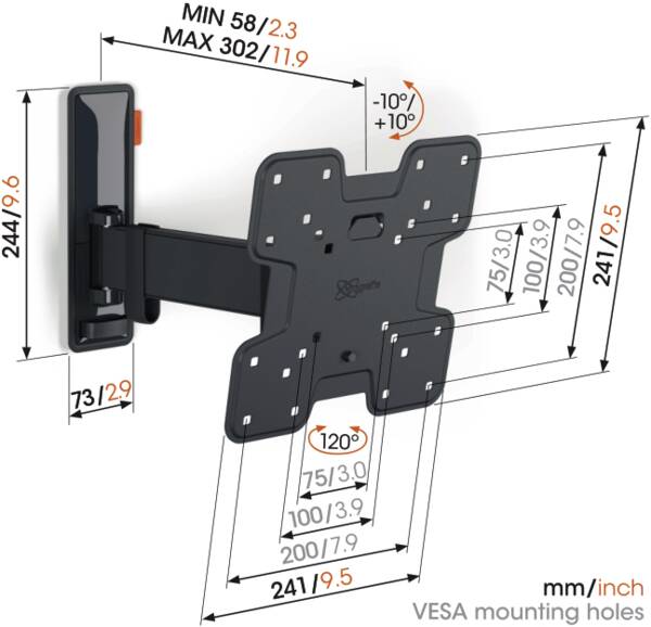 Zoom-Darstellung 2: Vogel`s Wandhalterung TVM 3225