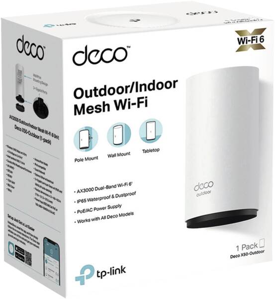 Zoom-Darstellung 3: Deco X50-Outdoor - Mesh-WiFi Dual-band