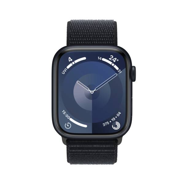 Apple Watch Series 9, GPS + Cellular, 45mm, Alu, mitternachtsfarbe 