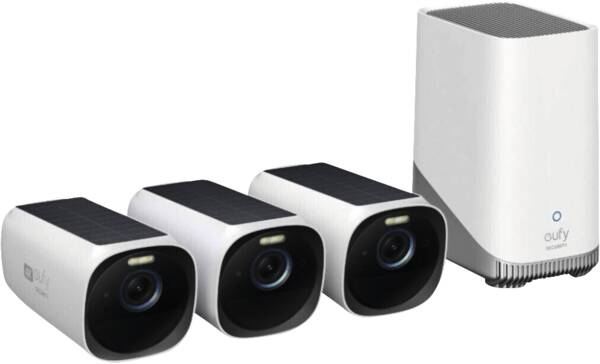 eufyCam S330 3 stuks + Homebase