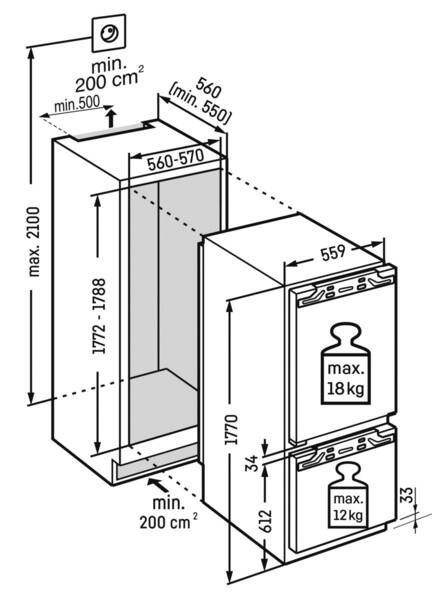 Zoom-Darstellung 4: Liebherr IRCe 5121-22 Einbau-Kühlschrank