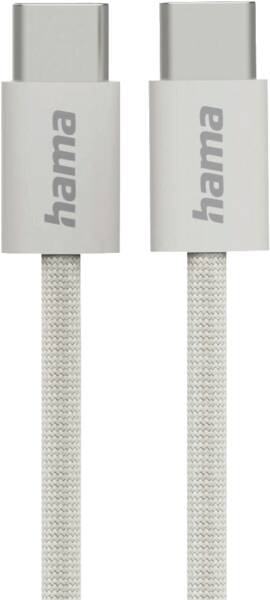 Oplaadkabel Fabric, USB-C - USB-C, 1m, nylon