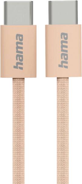 Oplaadkabel Fabric, USB-C - USB-C, 1m, nylon