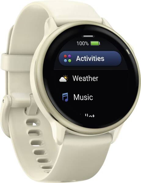 Garmin vívoactive® 6, Lunar Gold met Bone band