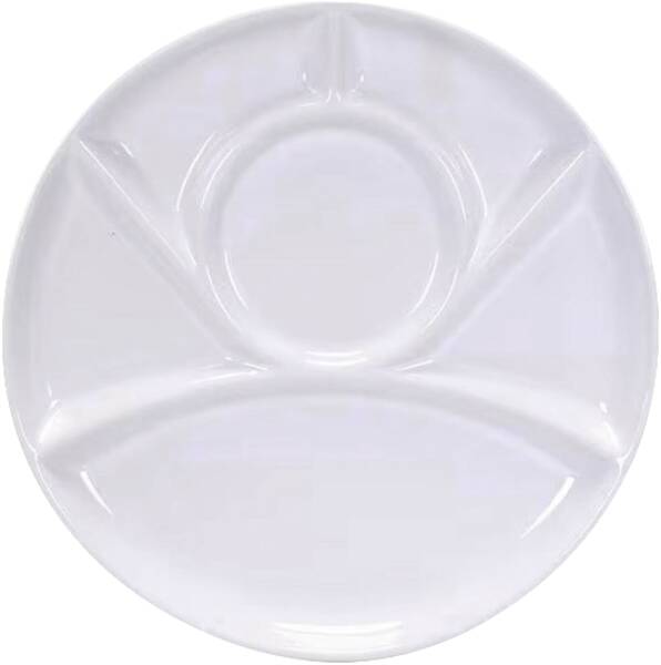 Zoom-Darstellung: Fleischfondue-Teller weiss 23cm