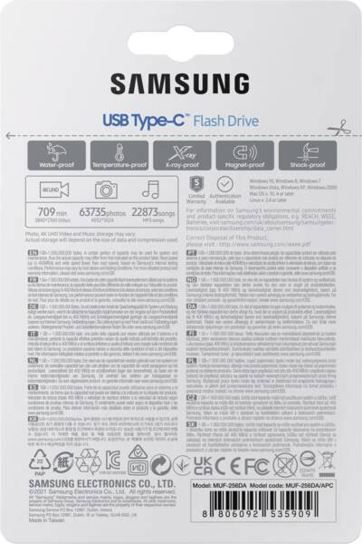 Zoom-Darstellung 5: USB Type-C USB 3.2 Gen1 Flash Drive 256 GB