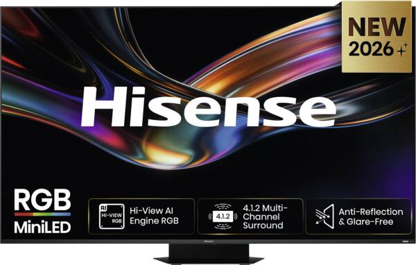 Hisense 75UR9S RGB MiniLED 4K 180Hz Smart TV (2026)