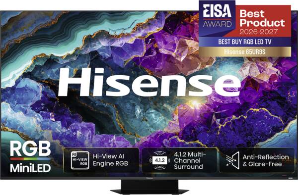 Hisense 65UR9S RGB MiniLED 4K 170Hz Smart TV (2026)