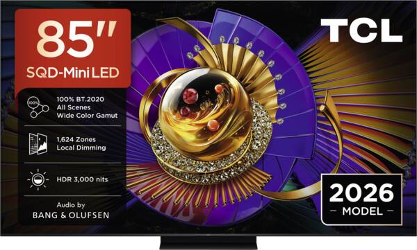 TCL 85MSQLED85L SQD Mini LED 4K TV (2026)